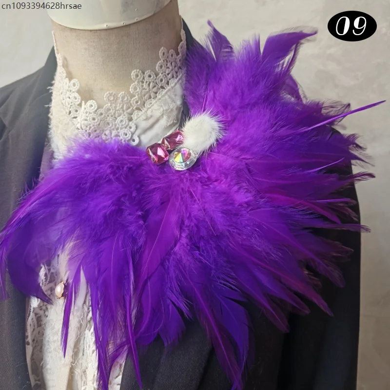 ريشة بروش فستان بتصميم حالم بروش دبوس فستان الجينز الخصر اكسسوارات ملابس رقص كرنفال المرحلة حفلة الكتفية #2