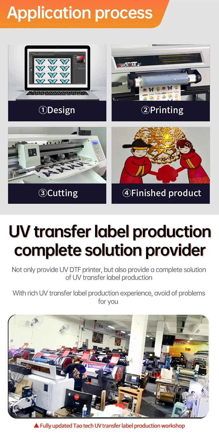 2024 Titanjet New Gold Foil DTF I1600  2 in 1 24inch  Uv Dtf Sticker Film Printer With Laminator All in One 24inch