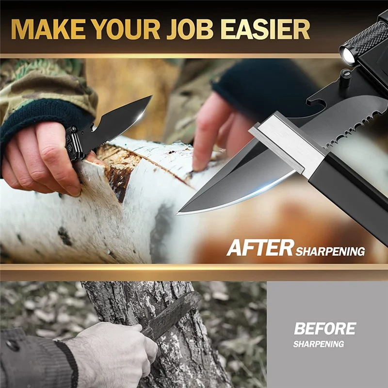 -MEOF Garden Tool Shears Sharpener Pocket Sharpen Garden Tool Shears Sharpener For Pruners Garden Shears Scissors