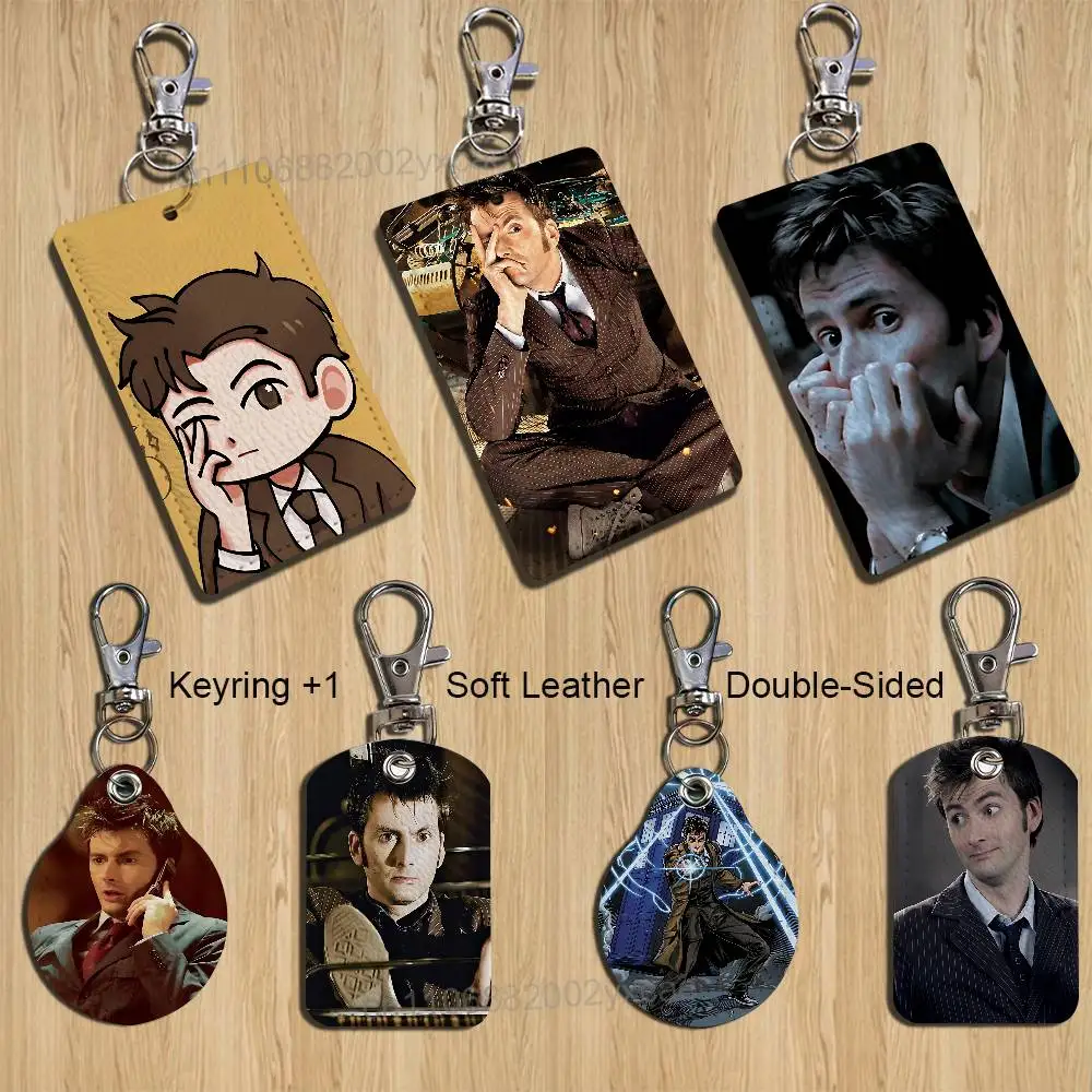 

movie cool The Tenth Doctor Card Holder Keychain Key Ring Door Lock Access Protective Case For Security Gift