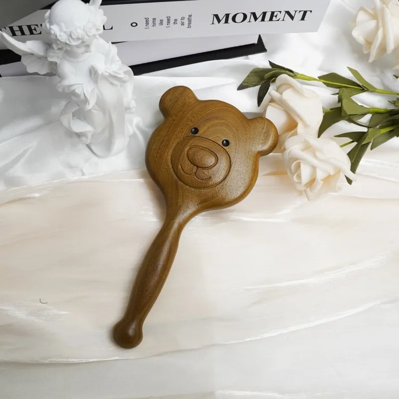Cute Bear Air Cushion Airbag Comb Massage Comb Meridian Natural Sandalwood Comb Hair Comb Household Daily Use