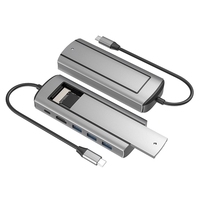 New!!6-In-1 M.2 SSD HUB USB C Docking Station With Disk Storage USB 3.0 Type C To Compatible- Laptop For Laptops