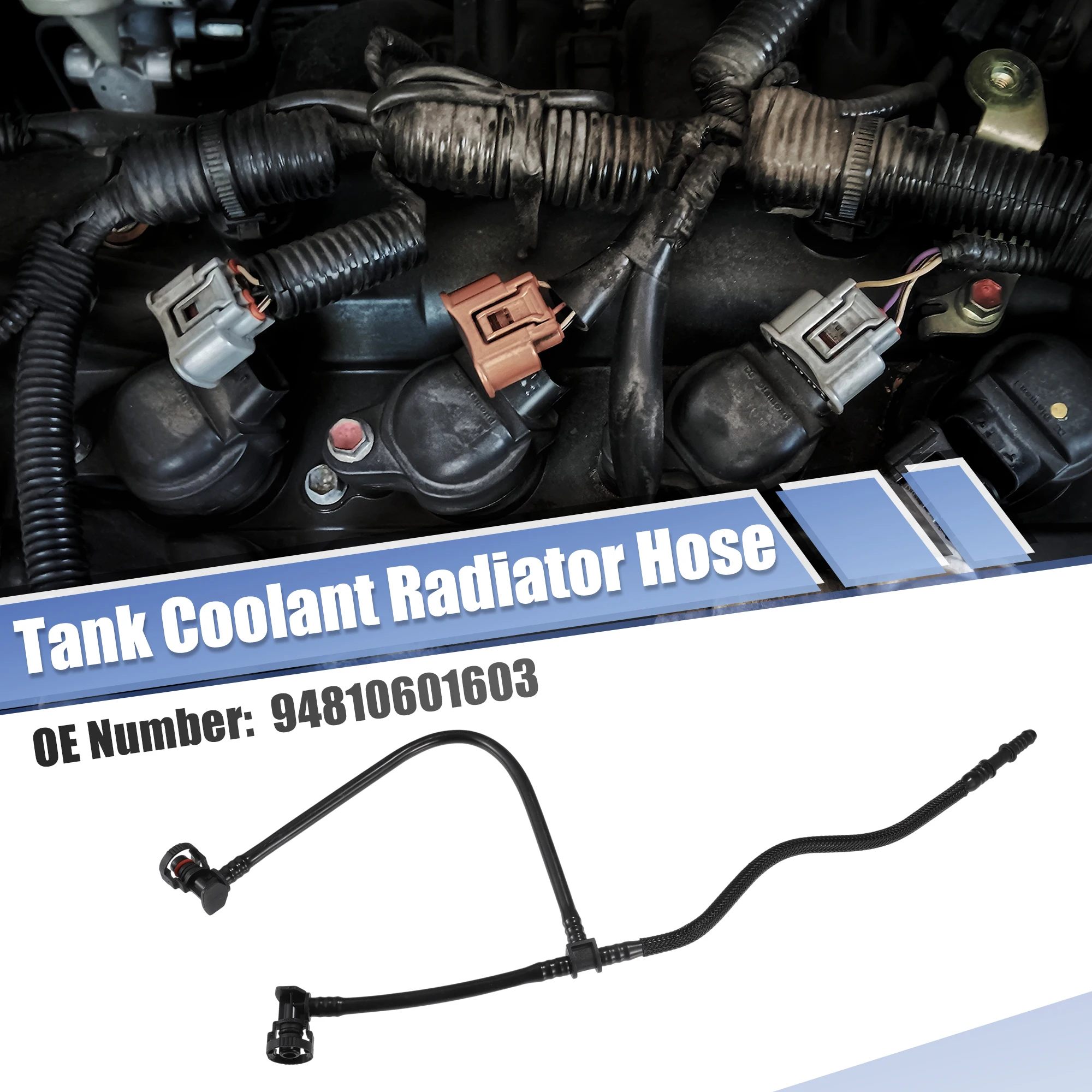 UXCELL سخان خرطوم المبرد خزان توسيع الأنابيب لبورشه كايين رقم 94810601603