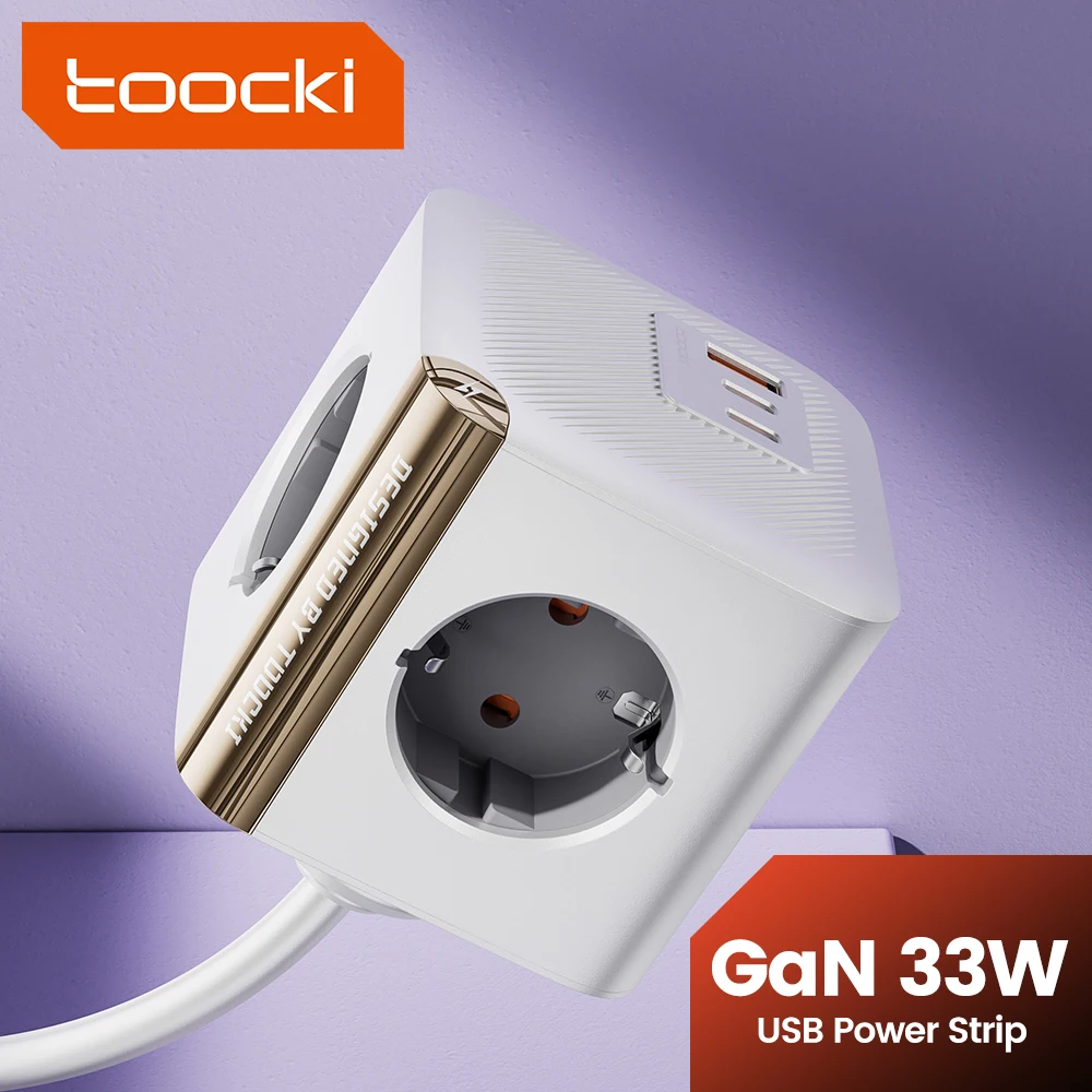 

Toocki 33W USB Charger PD Type C GaN Charger With 4000W AC Outlets Phone Charger For iPhone 15 16 Xiaomi 12 13 Samsung Macbook