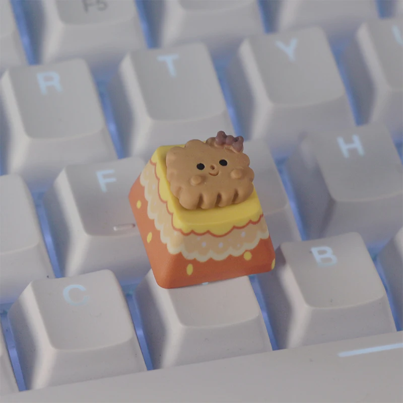 Personalized handmade Gift decoration cookie Single piece keycaps  for MX axis mechanical keyboard keycaps