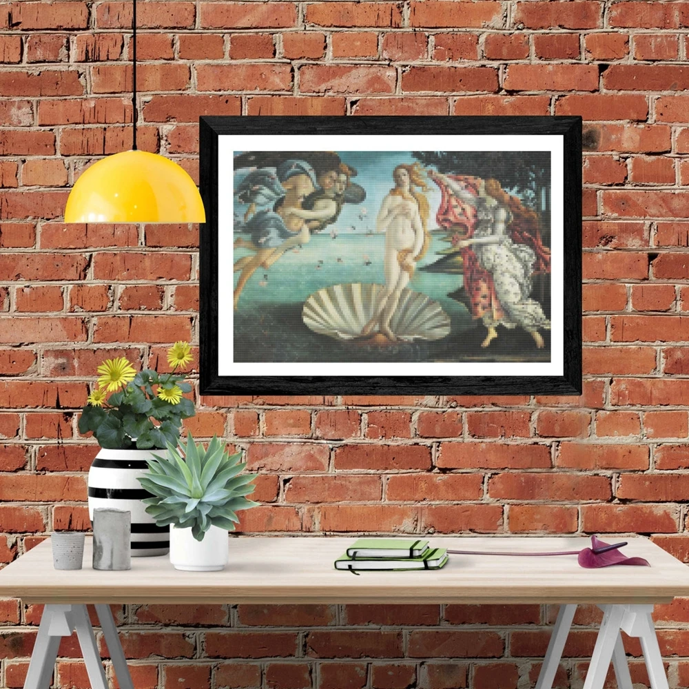 Birth Of Venus 5D DIY Diamond Painting Mosaic Famous Art Works Embroidery Full Round Drill Cross Stitch Home Decor Gift