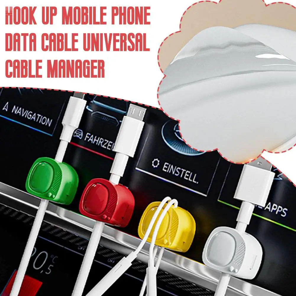 Cable Organizer Management Wire Holder USB Cable Winder Clips For Mouse Keyboard Earphone Protector Wire Keeper Organizer H J2E5