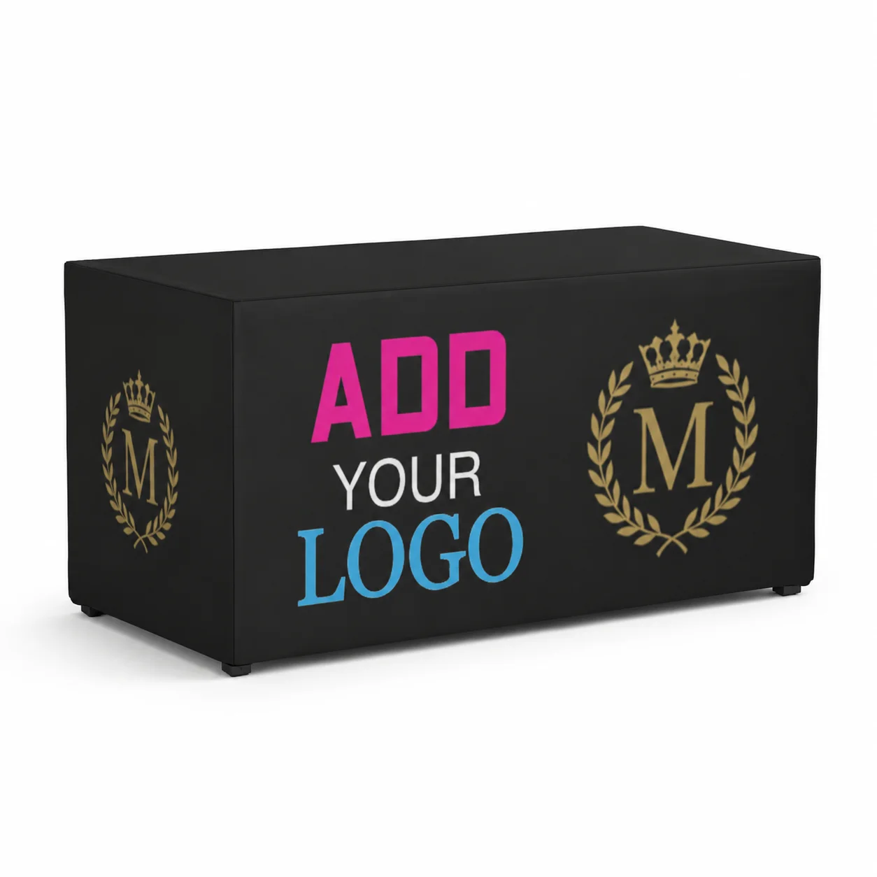 Custom Tablecloth Personalized Logo Printed Table Cover for Trade Show Exhibition Wedding Market Vendor Booth Display 4-8FT