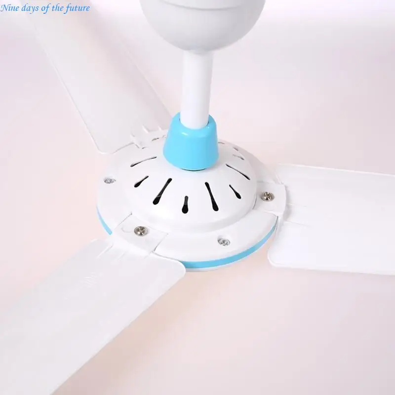 White USB Ceiling Fan Create Refreshing Air Circulation Quiet USB Ceiling Fan for Camping Experience Refreshing Air E65A