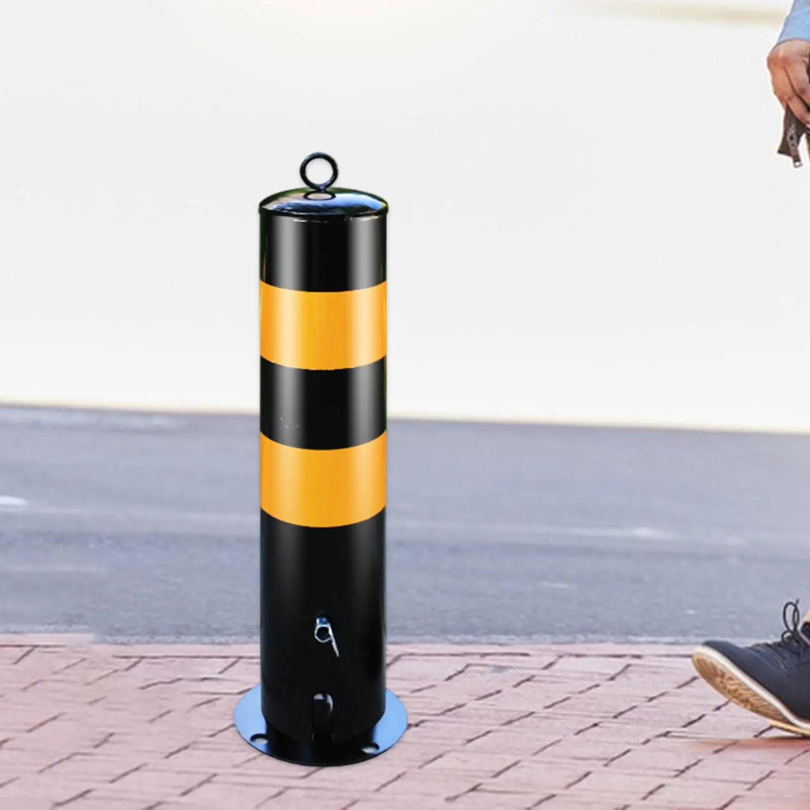 حاجز أمان لوقوف السيارات من أنابيب الصلب، ملحقات خفيفة الوزن مقاس 20 × 4.5 بوصة #2