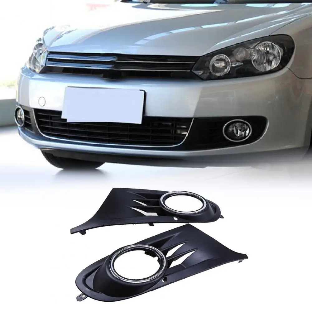 Practical Fog Lamp Grille Convenient Lightweight L/R Front Bumper Grill 5K0853665 5K0853666  Protective Fog Lamp Cover