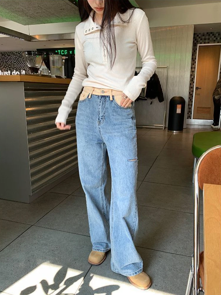 2023 Vrouwen Gebreide Trui Y2K Lange Mouwen Truien Koreaanse Streetwear Vintage Gebreide Truien Voor Vrouwen Slim Fit Dieptepunt Tops