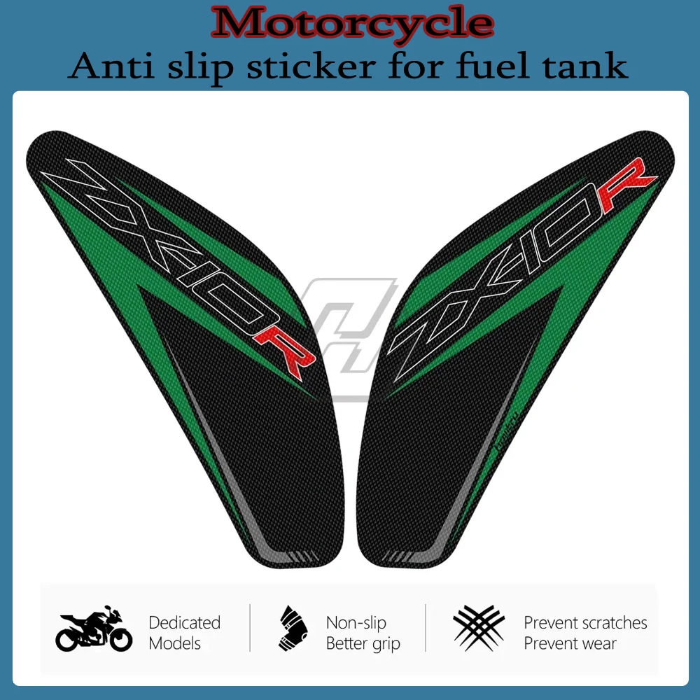 

Motorcycle Side Tank Pad Protection Knee Grip Anti-slip Anti Slip Side Sticker For Kawasaki ZX-10R ZX10R 2011-2022
