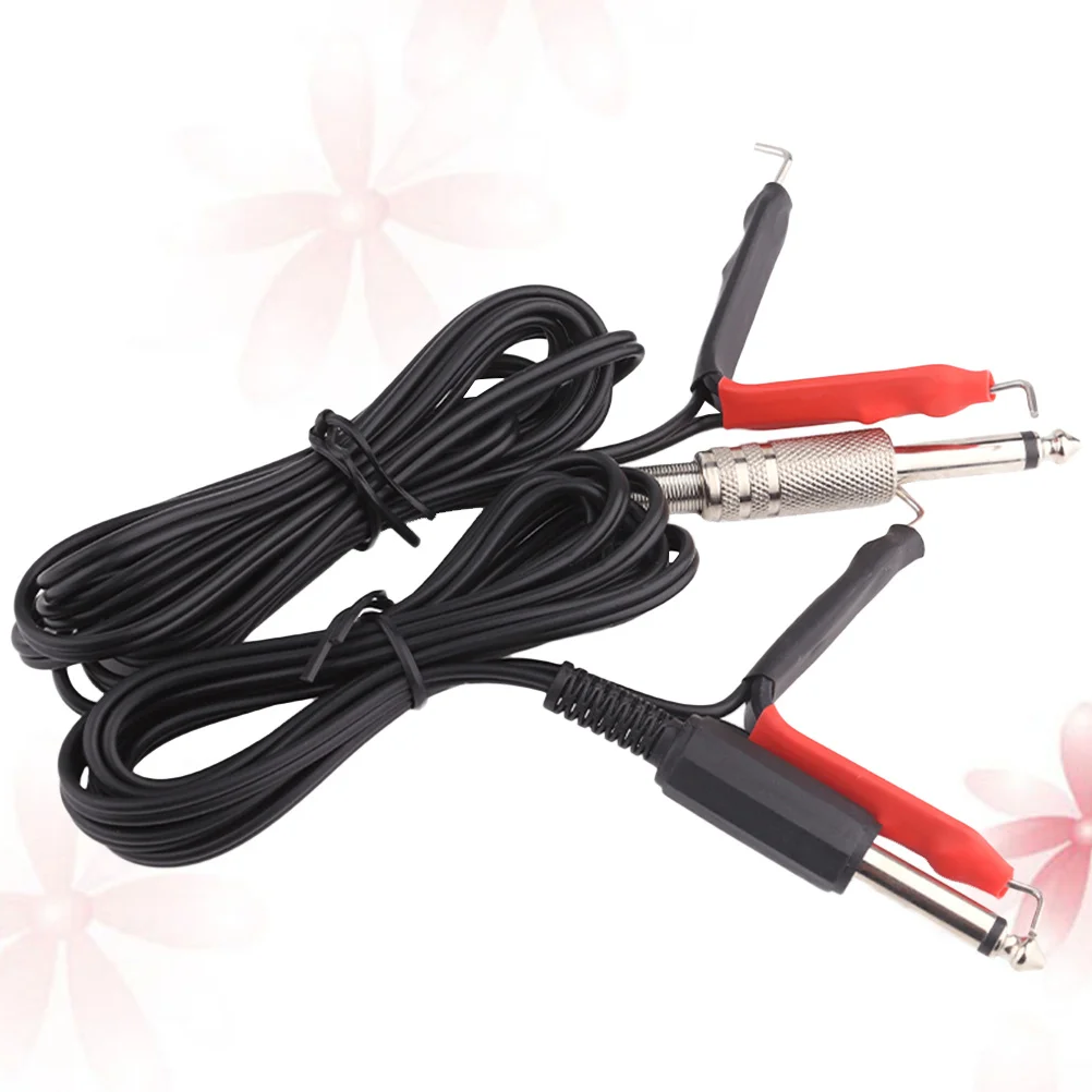 

Flexible Clip Cord Hook Line for Tattoo Machine Silicone Wire Power Supply Stable Transmission Artist Favorite Accessory Black