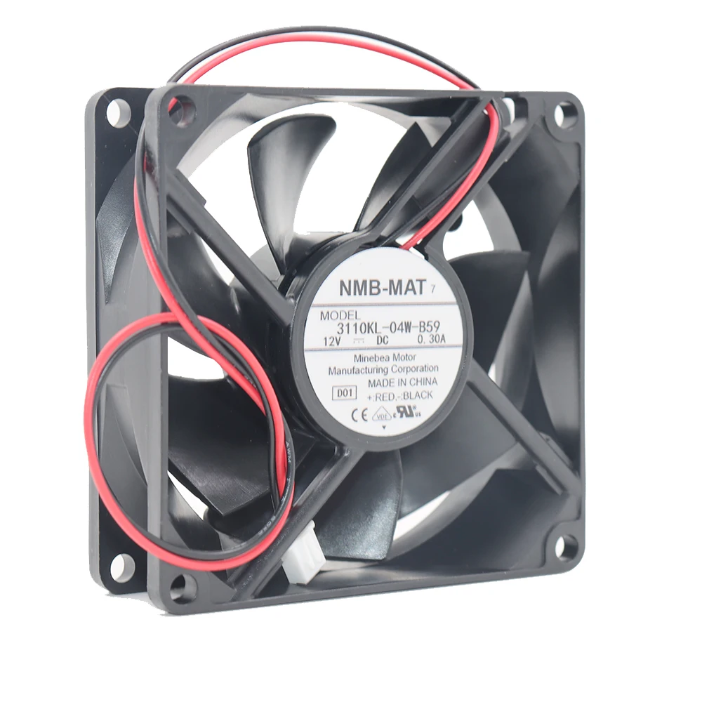 NMB 3110KL-04W-B59 8025 12V 0.30A 8CM Heat Sink Fan Brand New Original - Computer & Network Parts