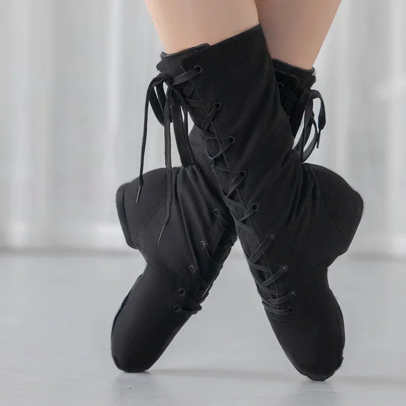 1pair/lot Men Women Sports Dancing Sneakers Jazz Dance Shoes Canvas dance boots women Dancing short boots Girls/Boys Dance Shoes