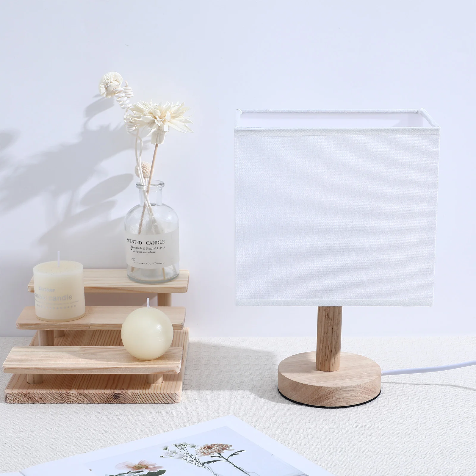 

Rectangle Fabric Lamp Shade Cover for Table Lamp Desk Floor Light Replacement Dust Proof Decorative Accessory Home