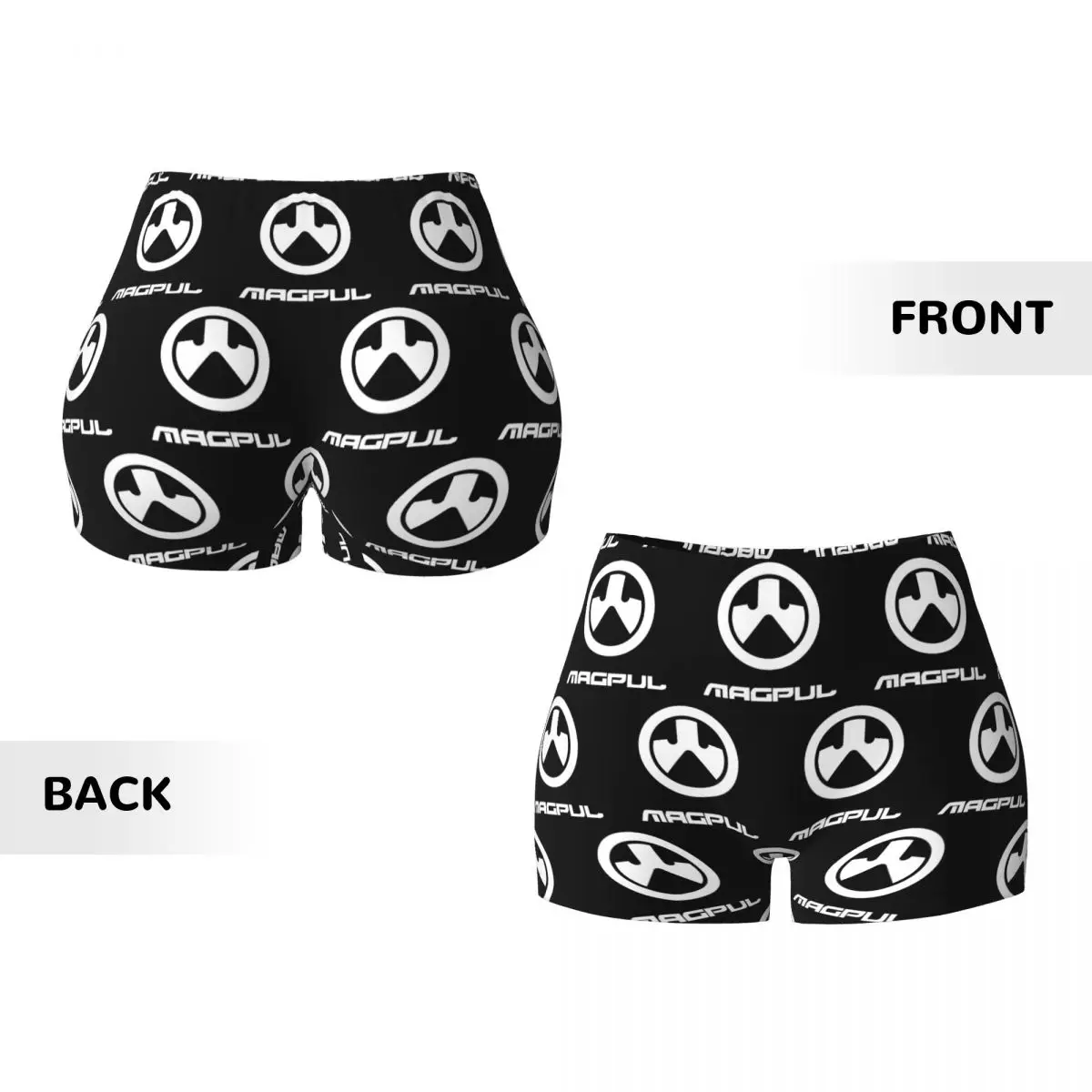 Pantaloncini da yoga personalizzati con logo delle armi da fuoco Magpul Pantaloncini da yoga per donna, allenamento in palestra, corsa, atletica, pallavolo, motociclista