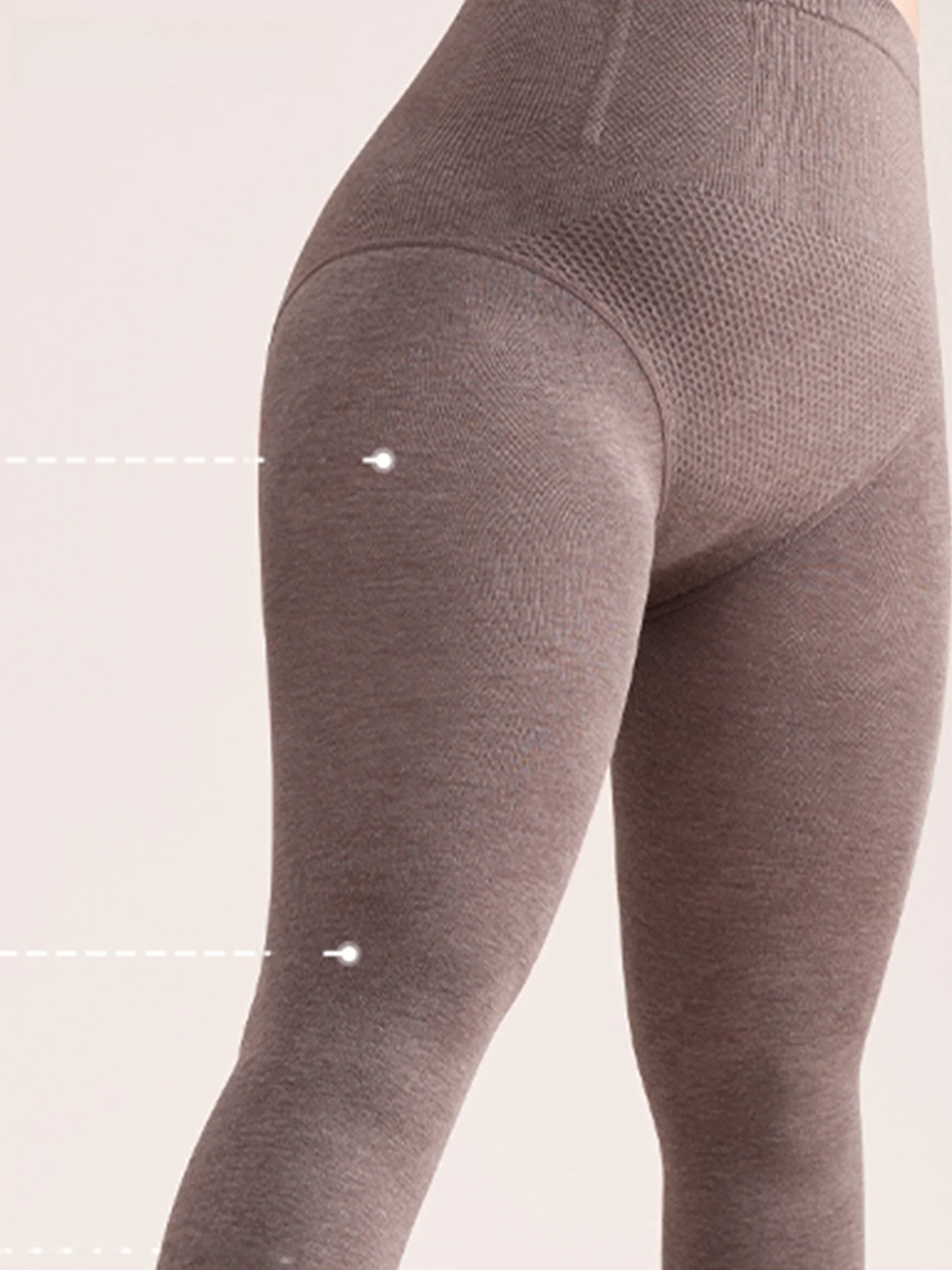 High Waist Large Size Women's Leggings Autumn Outdoor Wear Non Sliding down Fat MM 200 Pou Coffee Color Cotton Tights