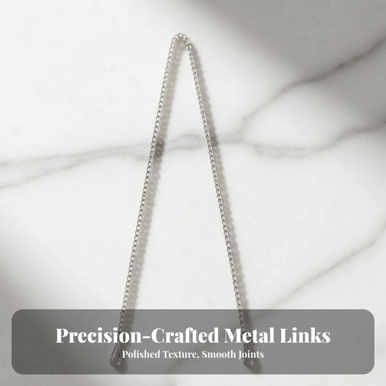 5 Pieces Hanging Chain with Self-Locking Hook Coated Alloy Hanging Chain Hardware Weather-Resistant Quick Installation