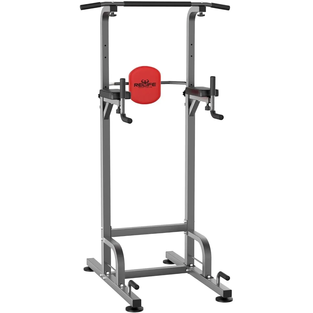 Power Tower Pull Up Bar Station Workout Dip Station for Home Gym Strength Training Fitness Equipment