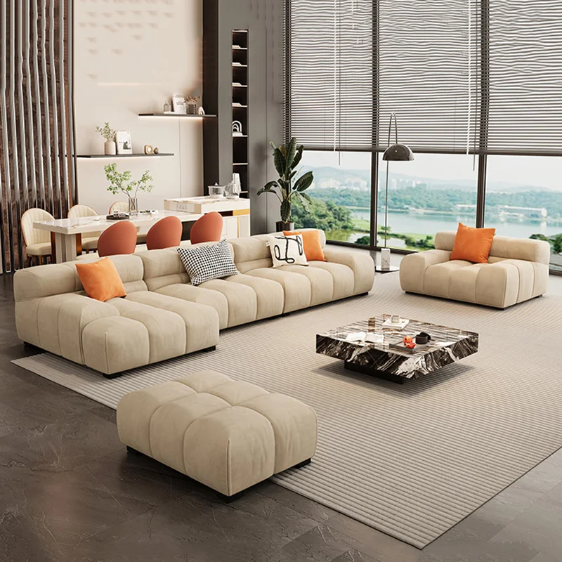 Fabric Corner Sofas Fliving Room Minimalist Apartment Interior Sofa Modern Elegant Sofa Sala De Estar De Luxo Room Decor