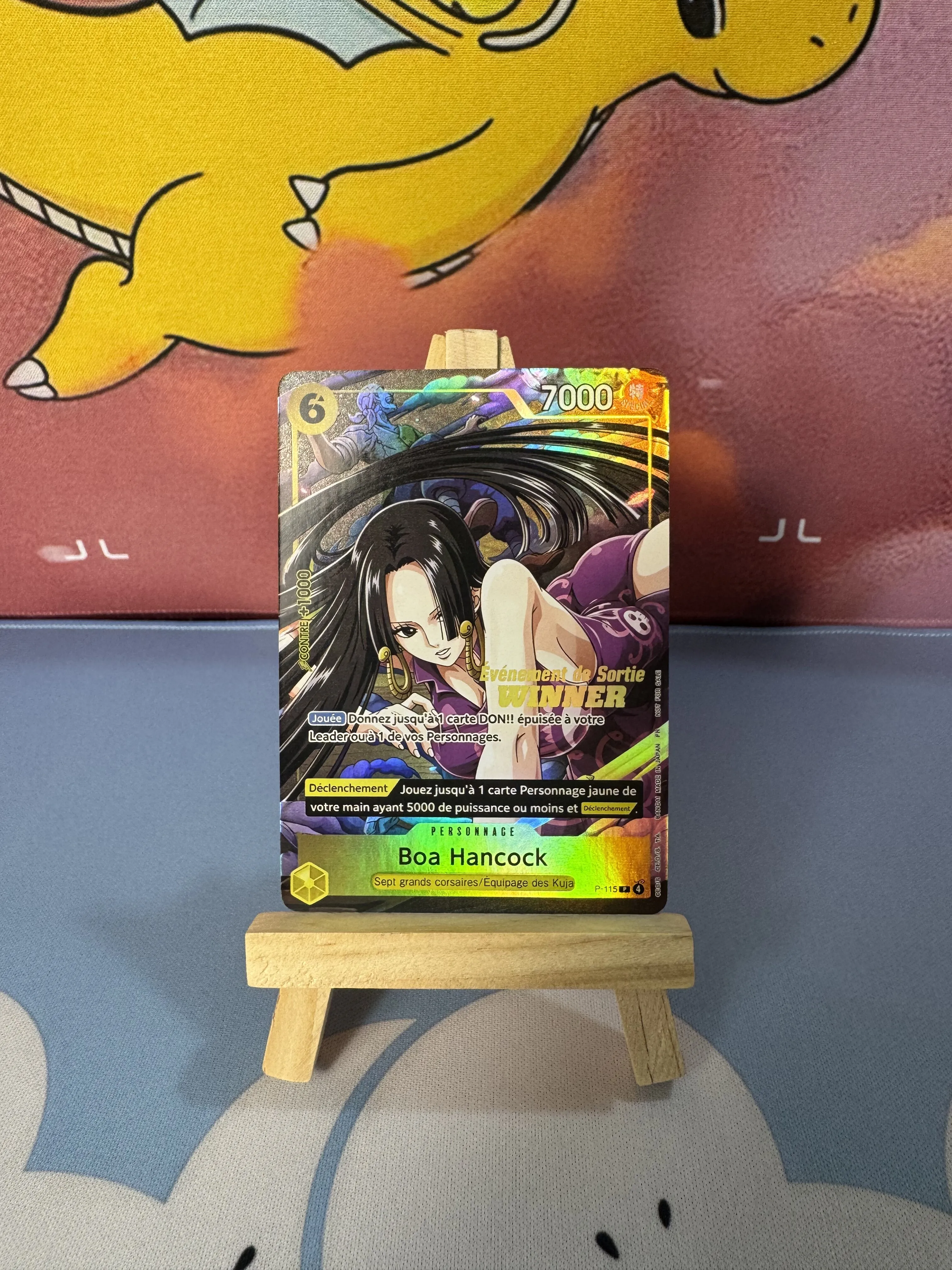 7 pieces of DIY OPCG One Piece collectible cards with holographic finish, US version, Hanako, One Piece Empress series,