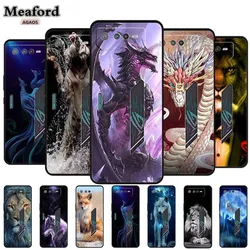 Phone Cases Soft Silicone Shockproof Case Phone Case Scratch Proof Back Cover with Animal Cute Motifs for Asus ROG Phone 6 Case