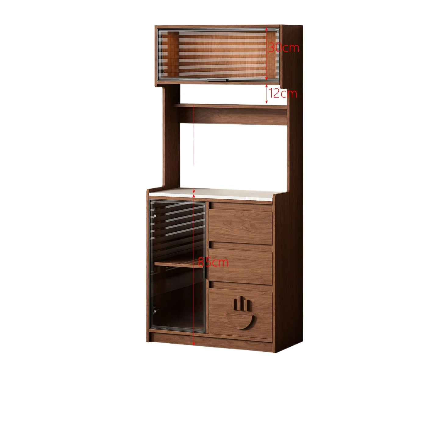 LMM Multifunctional Living Room Storage Cabinet Kitchen Wall Integrated Tea Cabinet