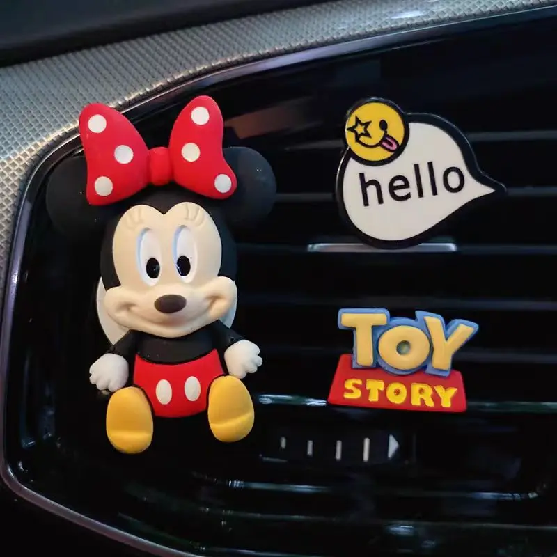 Disney Car Air Freshener Auto Outlet Perfume Vent Car Aroma Diffuser Auto Interior Accessories Solid Perfume Aromatherapy Stick