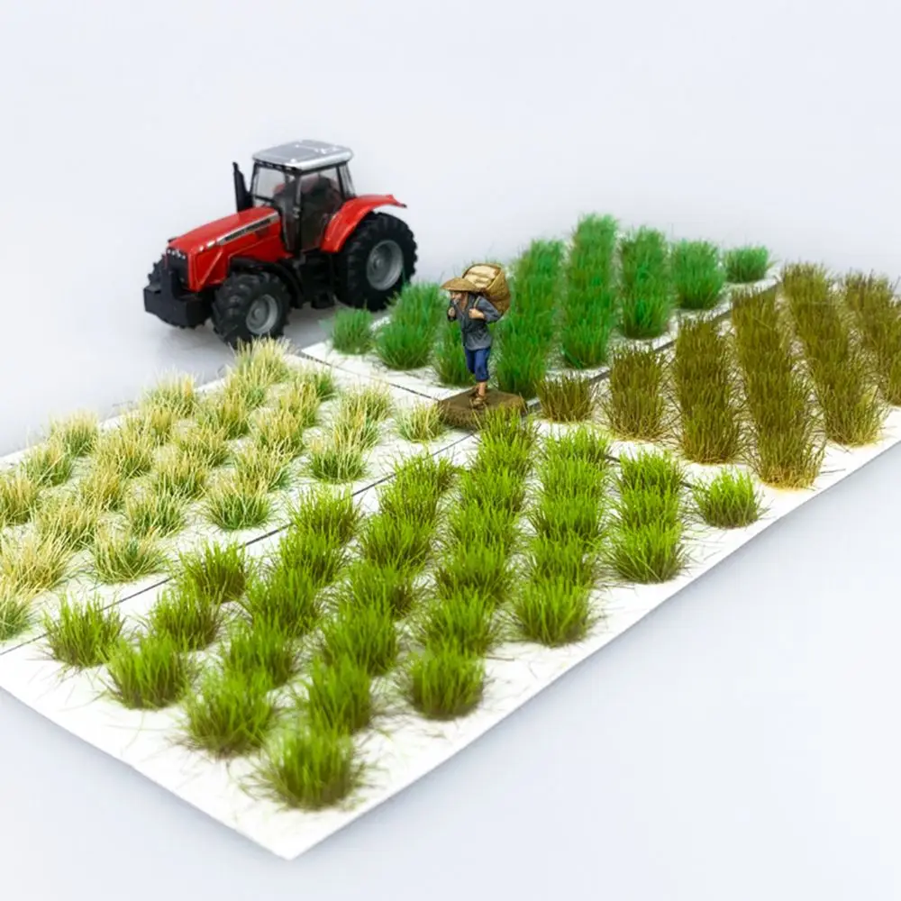 DIY Mutlicolor Building Scene Railroad Scenery Train Landscape Seasonal Grass Nest Grass Model Grass Tuft Sand Table