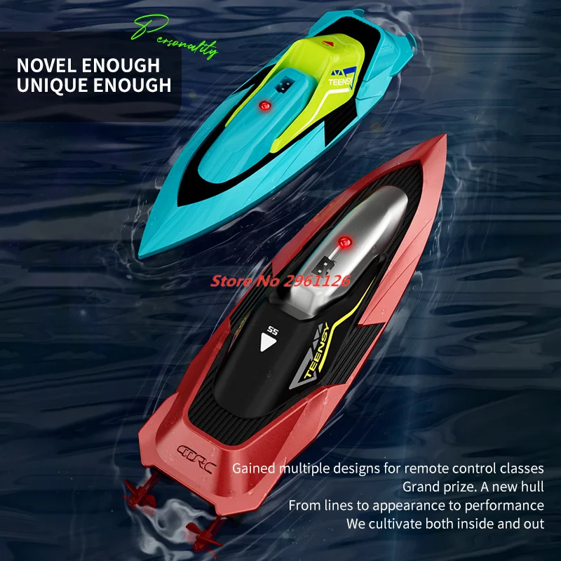 2.4G RC Boat Waterproof Dual Motor High Speed Racing Speedboat Model Electric Remote Control Outdoor Boat Summer Water Paly Toys