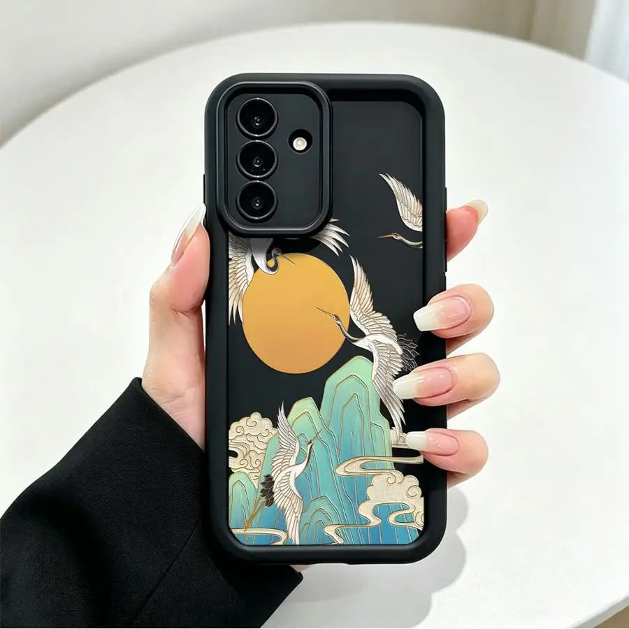 Чехол для телефона с мультяшным краном и диким кабаном Samsung Galaxy A22 A11 A32 A16 A21s A06 A50 A52 A17 A15 A73 A56 A24 A13 A25 A26 A54