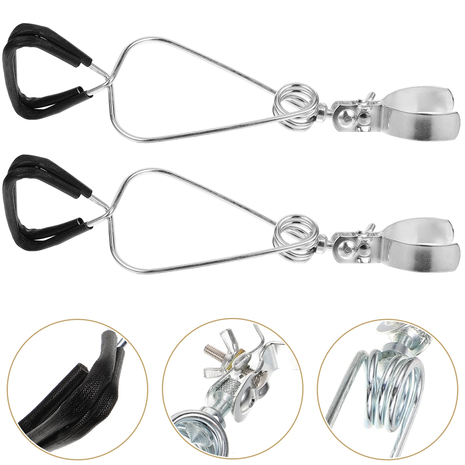 

2Pcs Adjustable Clamps Lamp Stand Fixture Reptile Heat Lamps Holder Portable Convenient Practical Adjustable Lamp Fixture