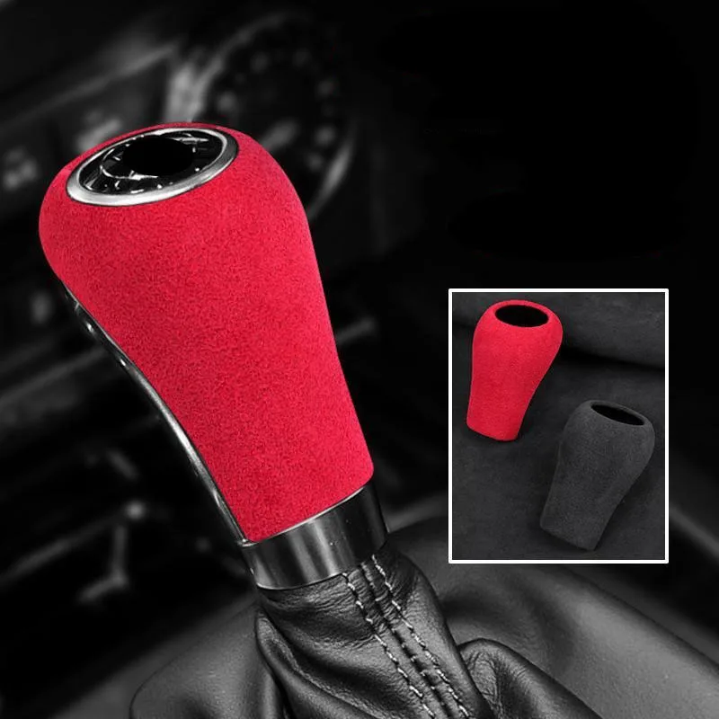 Car Gear Shift Knob Cover Suede Protective Accessories For Mercedes Benz A C E G GLS GLK Class W169 W203 W212 W461 X166 X164