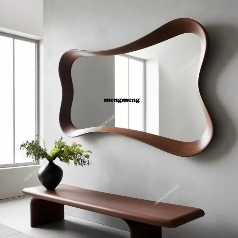 E182 American retro decorative mirror wall hanging medieval dressing French bedroom entrance living room wall mirror