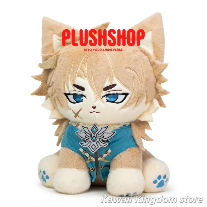 Genshin Impact Varka 43cm Anime Sitting Posture Figure Idol Plushies Pillows Birthday Gift Pillow Cosplay Gift - view 3