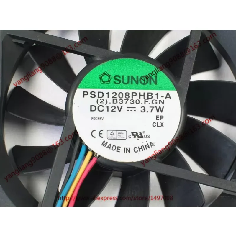 

SUNON PSD1208PHB1-A (2).B3730.F.GN DC 12 В 3,7 Вт 4-проводной 80x80x15 мм охлаждающий вентилятор для сервера