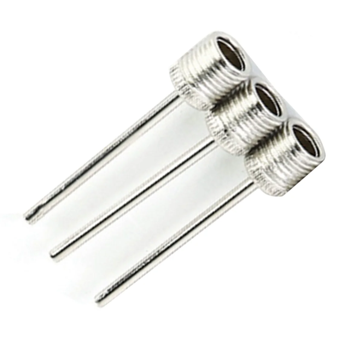 Aguja de inflado de bomba de bola ecológica, aguja de bomba de aire de acero inoxidable para inflar fútbol, baloncesto y voleibol, 3 uds.