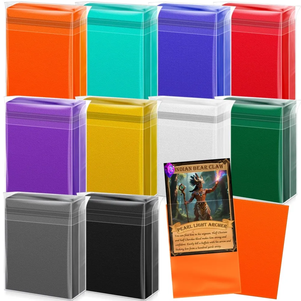 50PCS Card Sleeves For PKM PTCG Trading Sports Cards Protector Tarot Shield Board Game Magical Photo Holder Cover Toy 66x91mm