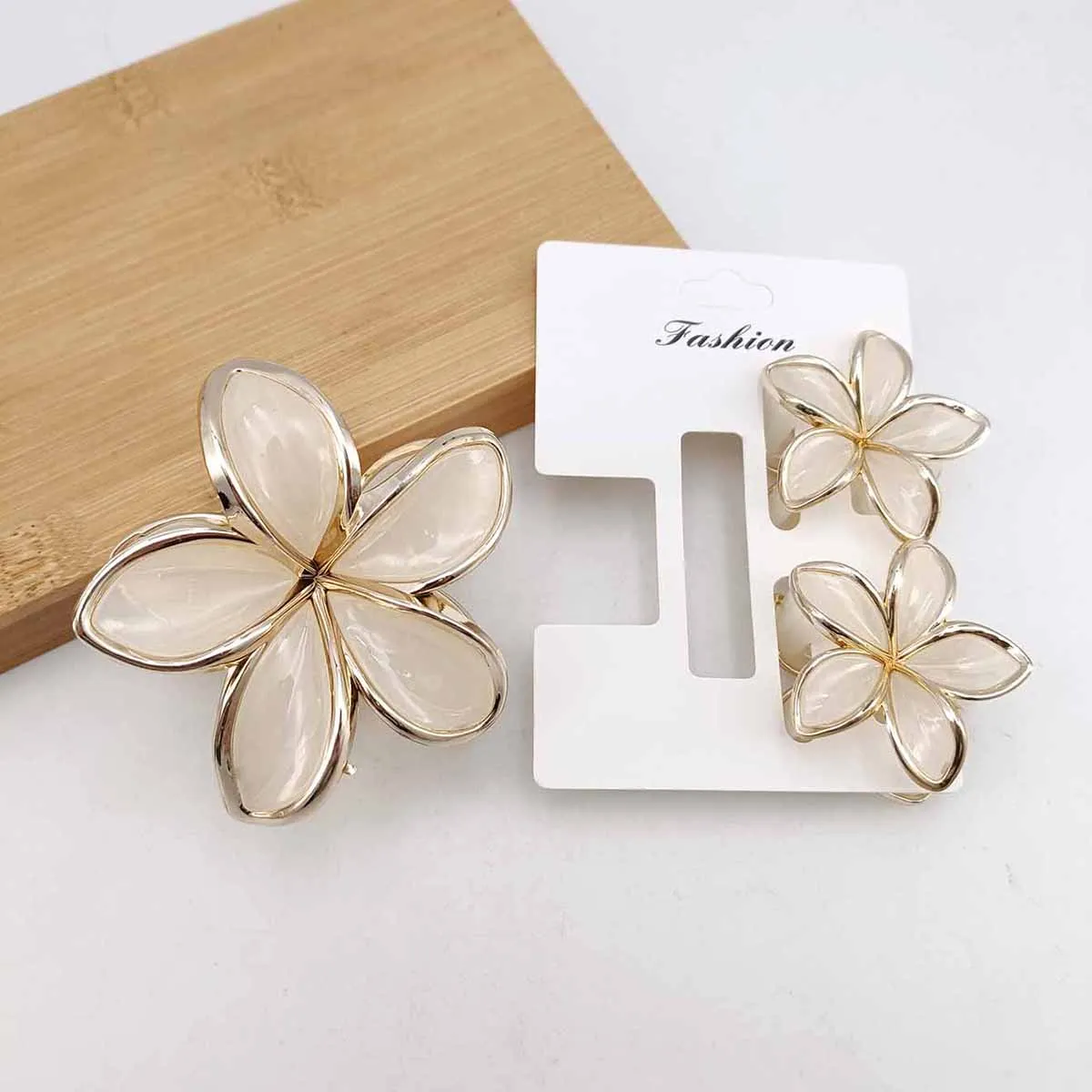 3/9 Teile/satz Blume Haar Clips Frauen Strand Urlaub Haar Klaue Stilvolle Shopping Kopfbedeckungen Weibliche Haar Zubehör – Detail 7