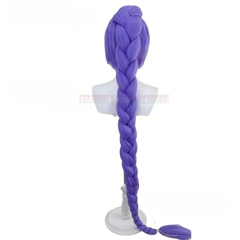 2025 Movie K-Pop Rumi Demon Hunters Stage Lumi Mira Zoe Cosplay Purple Long Wig Braid Hair Hallowen Girl Group Idol