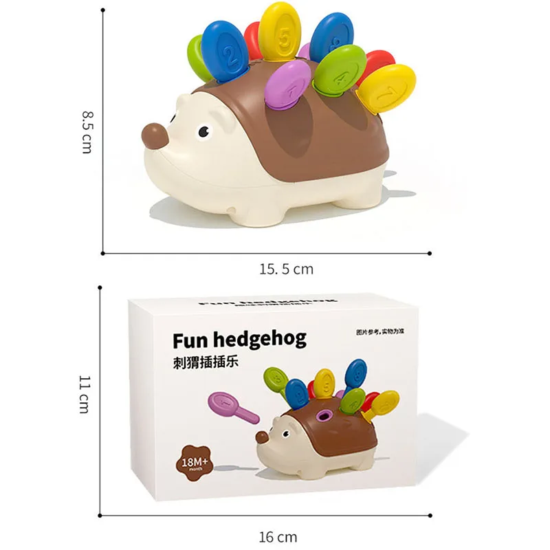 Baby Montessori Hedgehog Toys Hand-eye Coordination Fine Motor Training Develop Concentration Children Sensory Educational Toys