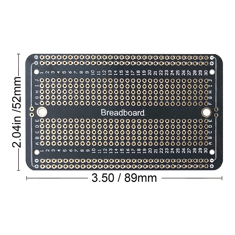 1PCS 5.2x8.9cm Standard Permanent Breadboard Solder Pcb Board Prototype Board Protoboard Diy Prototype Electronics For Arduino