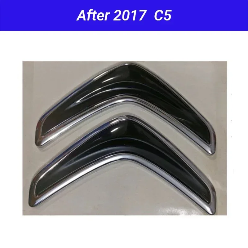 ABS Badge Decal Exterior for Citroen Logo C5 Emblem Car Rear Trunk Sticker Auto Modification Accessories