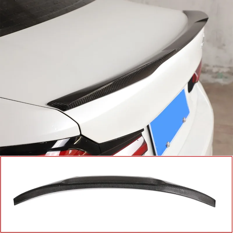 

metyoucar For BMW 5 Series M4 G30 G38 2017-2022 Real carbon fiber Car Tail Wings Rear Trunk Lip Spoiler Car Accessories