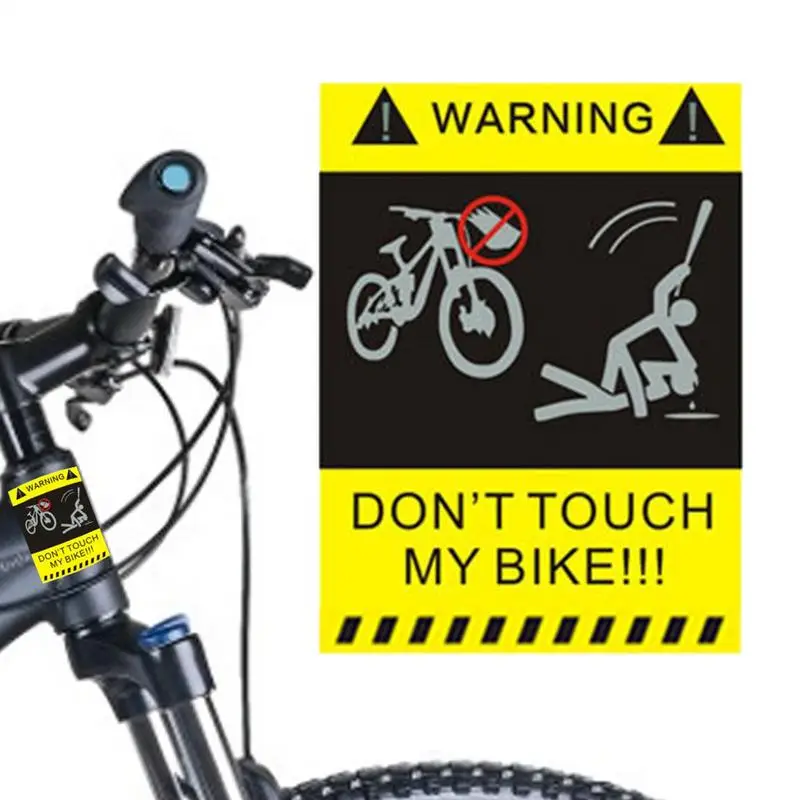 Don't Touch My Sticker, Frame Sticker, Decorative Reflective Sticker Riding Warning Sign Sticker For Road Cycling Mountain Bike