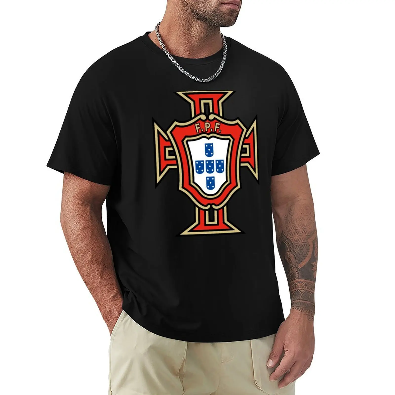 

Portugal Soccer Logo T-Shirt luxury t-shirt hippie clothes black t-shirts for men