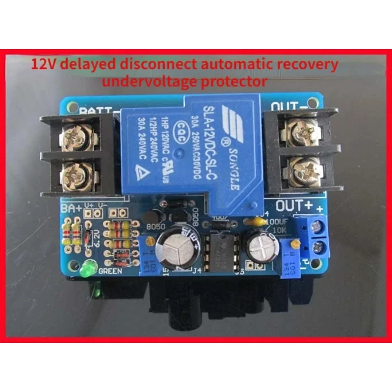 Universal 12V battery over-discharge protection board can automatically restore output low-voltage/under-voltage protector