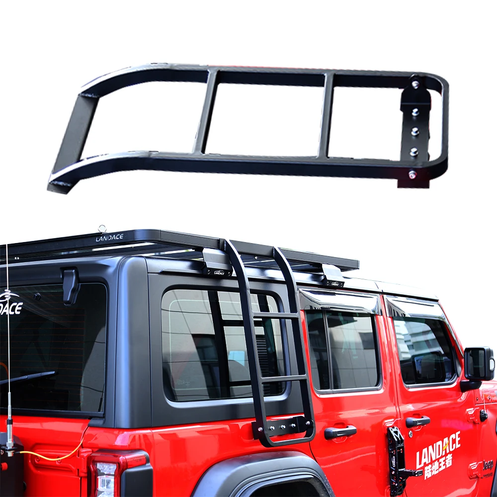 4x4 side ladder car roof ladder metal side ladder for Jeep Wrangler